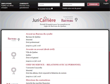 Tablet Screenshot of juricarriere.com